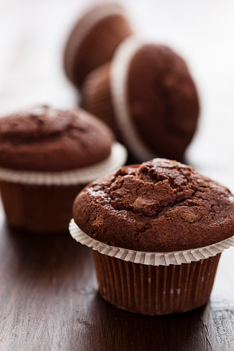 Delicious sweet chocolate muffins