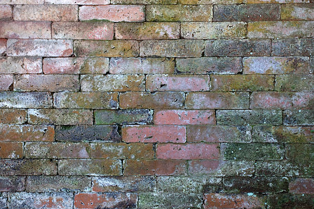 Dirty brick wall background stock photo