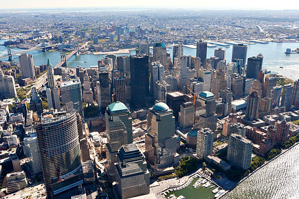 istock aerial view downtown manhattan without twin towers 184291576