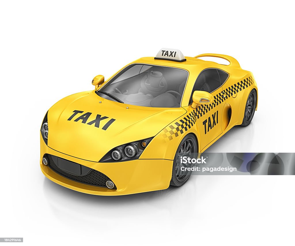 Táxi supercar - Royalty-free Táxi Amarelo Foto de stock