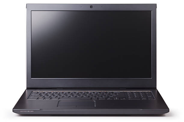 Laptop Computer Isolated + Clipping Paths stock photo