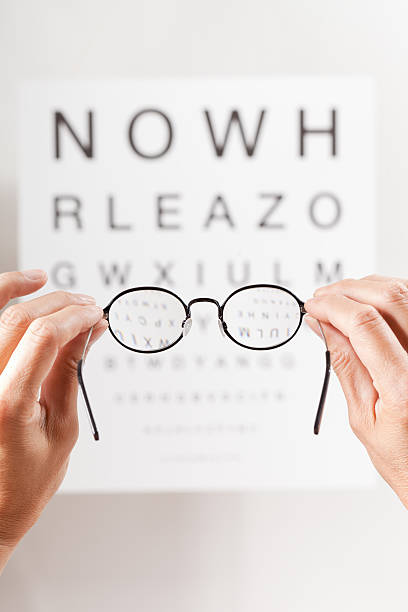istock New Glasses After Eye Exam with Chart at the Optometrist 184291896