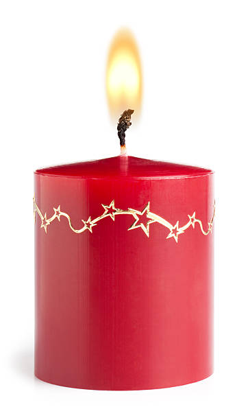 boże narodzenie świeca - candle candlelight red burning zdjęcia i obrazy z banku zdjęć