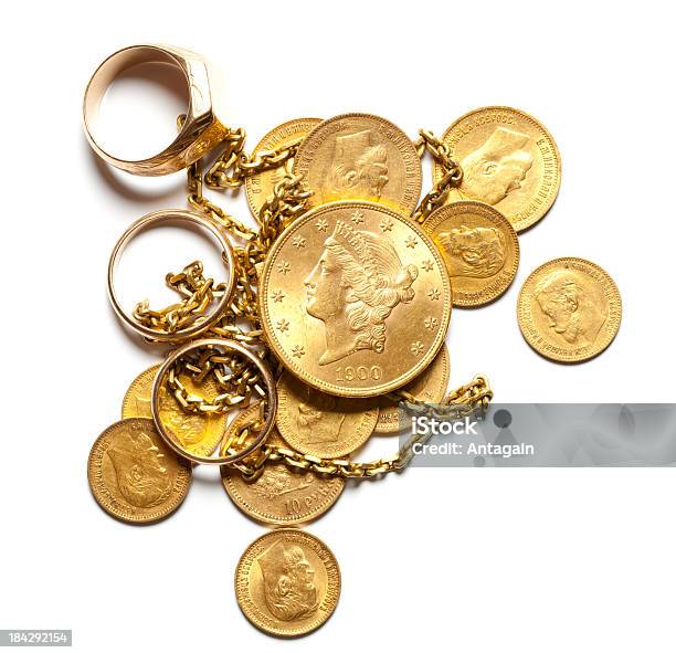 Gold Stockfoto und mehr Bilder von Gold - Edelmetall - Gold - Edelmetall, Goldfarbig, Geldmünze