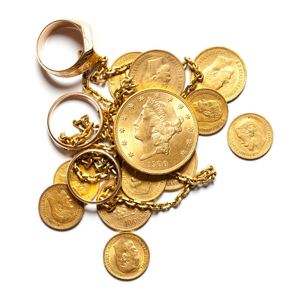 ouro - jewelry paper currency gold currency imagens e fotografias de stock