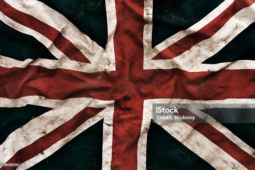 Drapeau de grunge du Royaume-Uni - Photo de Drapeau du Royaume-Uni libre de droits