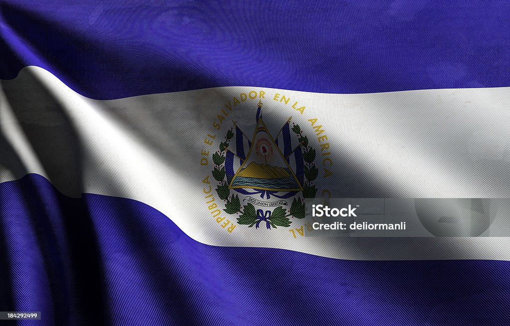 Bandera de El Salvador - Foto de stock de Algodón - Textil libre de derechos