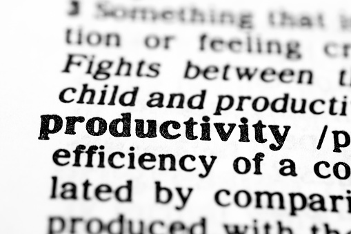 Dictionary definition for productivity