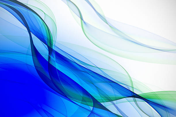 istock Abstract Blue and Green Smoke 184293211