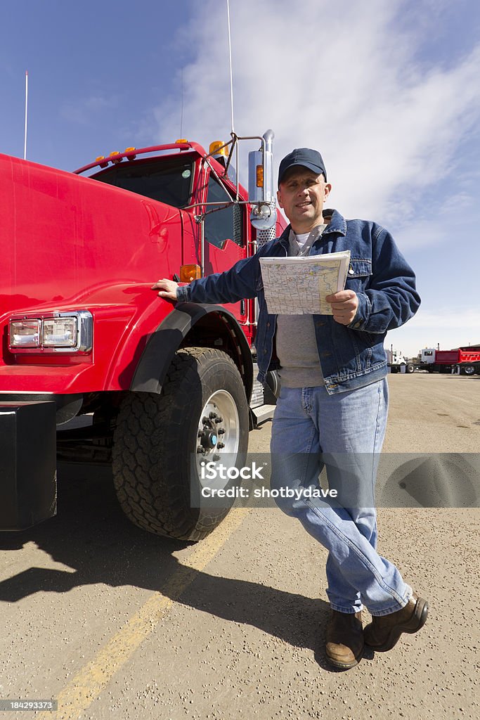 Red Trucker - Lizenzfrei Rot Stock-Foto