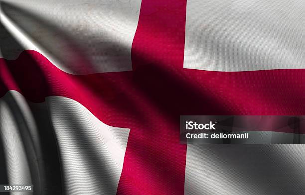 Foto de Bandeira Da Inglaterra e mais fotos de stock de Bandeira inglesa - Bandeira inglesa, Algodão - Material Têxtil, Antigo