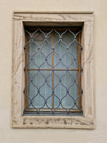 Close up of old window