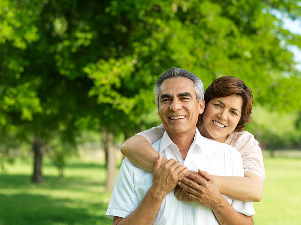 istock Adorable mature couple 184293682