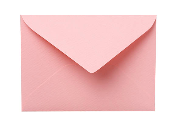Pink Envelope stock photo