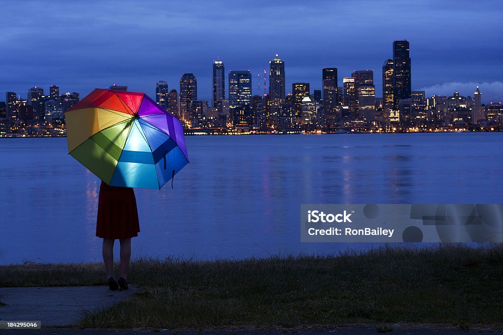 Сиэтл Яркий зонт - Стоковые фото Лето роялти-фри