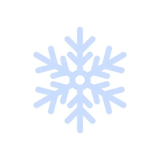Vector illustration of Christmas snowflake illustration type one