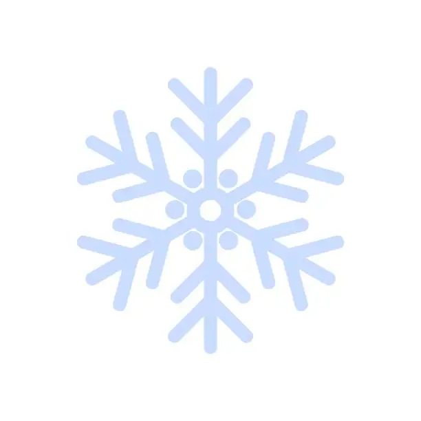 Vector illustration of Christmas snowflake illustration type four