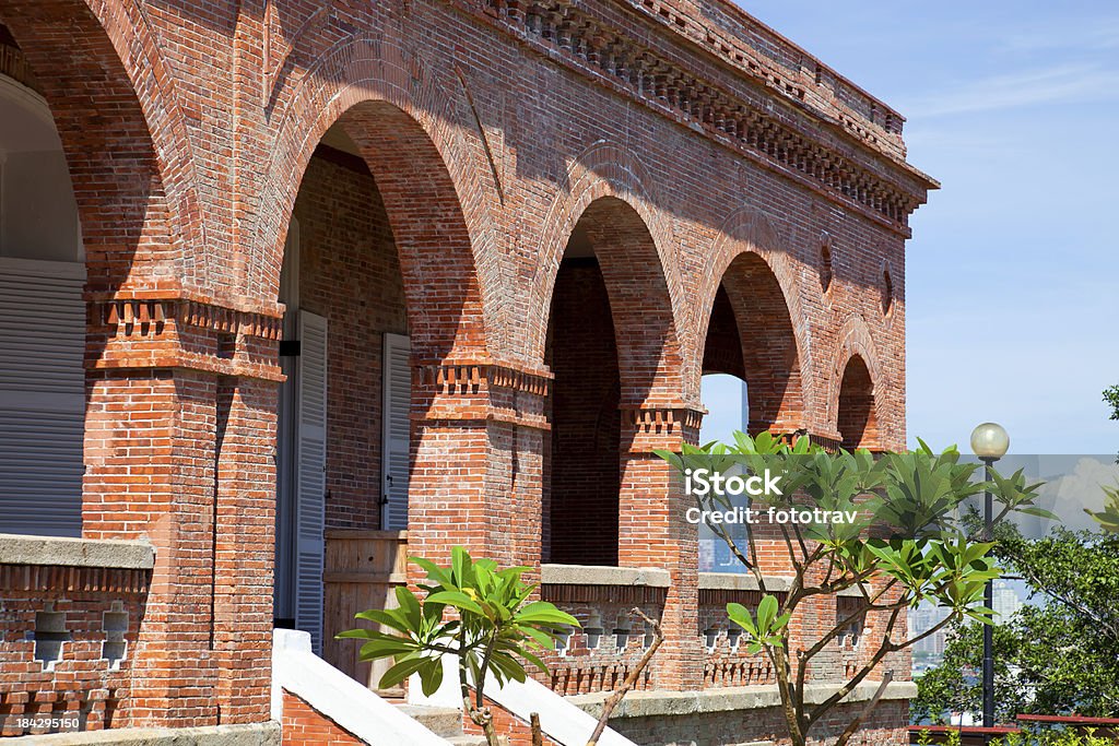 Brick wall of the ancient British Consulate, Kaohsiung, Taiwan Kaohsiung, Taiwan Ancient Stock Photo