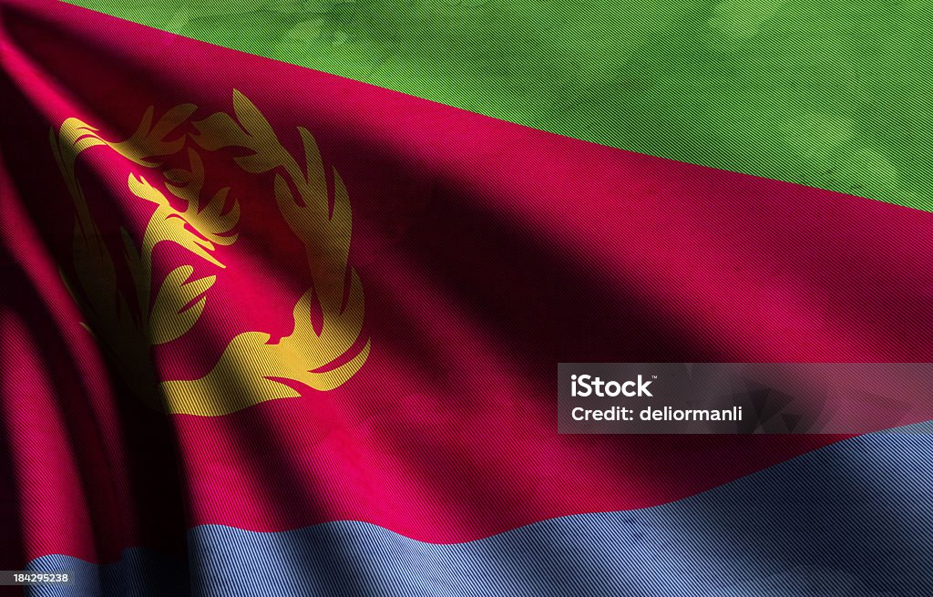 Bandeira da Eritreia - Royalty-free Algodão Foto de stock