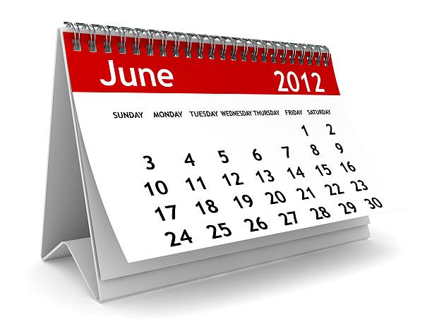 czerwiec 2012 roku kalendarzowym - june calendar 2012 summer zdjęcia i obrazy z banku zdjęć