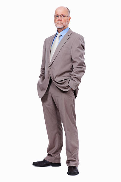 istock Senior male executive standing with confidence 184295621