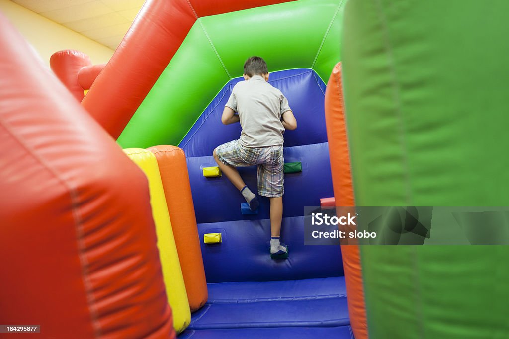 Aufblasbarer Spielplatz Climb - Lizenzfrei Hüpfburg Stock-Foto