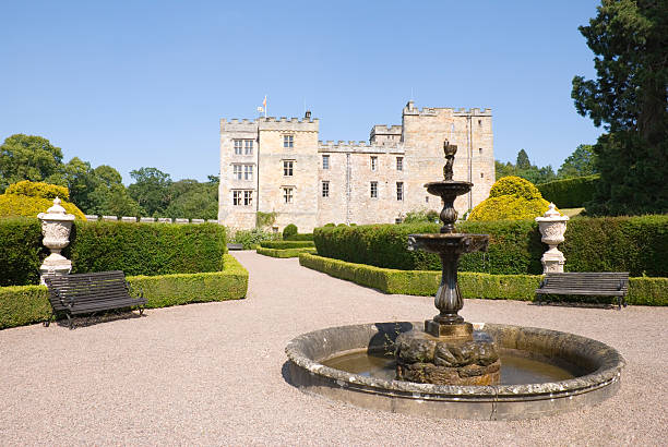 chillingham castle - northumberland england foto e immagini stock