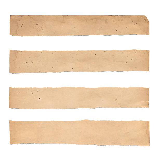 istock Torn Piece of Old Paper (Isolated) 184296304