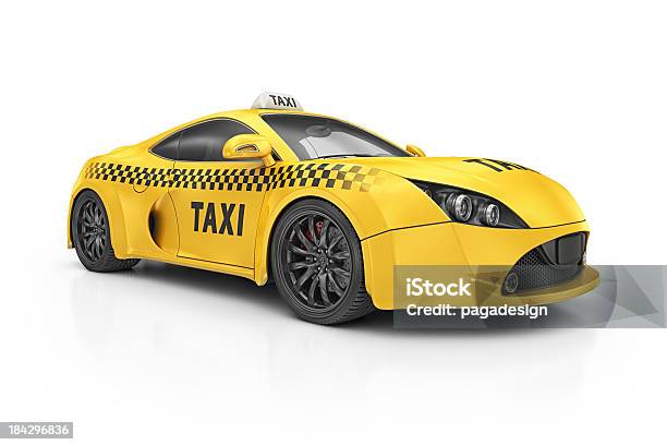 Taxi Supercar Foto de stock y más banco de imágenes de Taxi amarillo - Taxi amarillo, Un solo objeto, Actuación - Representación