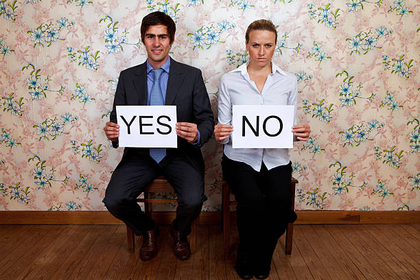 istock Mr Yes and Miss No 184296988
