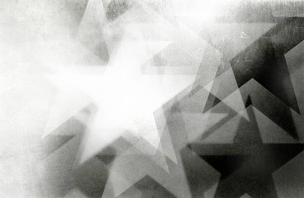 scratchy star background black and white scratchy star background art - use all or part... military stock pictures, royalty-free photos & images