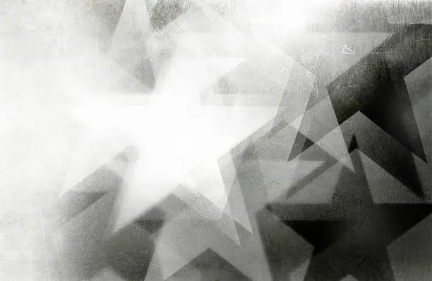 black and white scratchy star background art - use all or part...