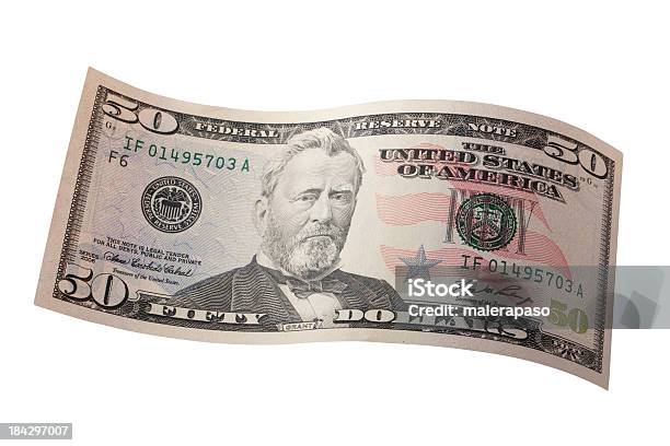Foto de Nota De Cinquenta Dólares e mais fotos de stock de Nota de Cinquenta Dólares Americanos - Nota de Cinquenta Dólares Americanos, Número 50, Nota de dólar americano