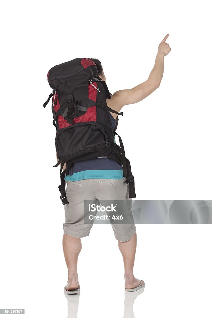 Hiker with a backpack Hiker with a backpackhttp://www.twodozendesign.info/i/1.png 20-29 Years Stock Photo