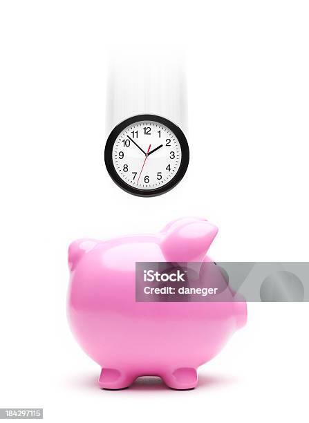 Sparen Sie Zeit Konzept Stockfoto und mehr Bilder von Sparschwein - Sparschwein, Uhr, Bankgeschäft