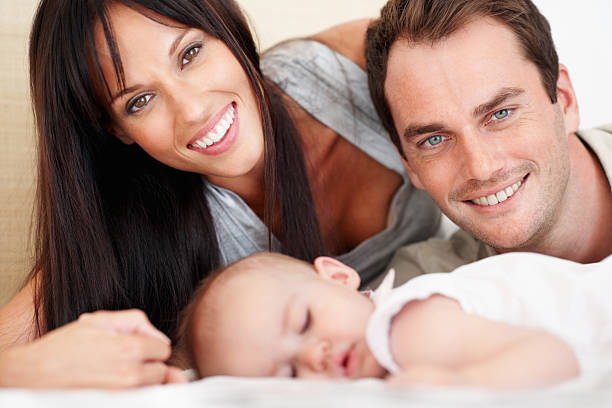istock Couple with baby 184297185