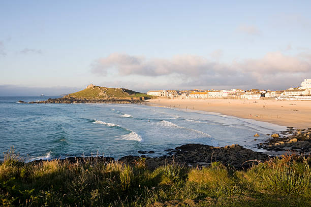 istock Porthmeor beach in St Ives on the coast of Cornwall 184297721
