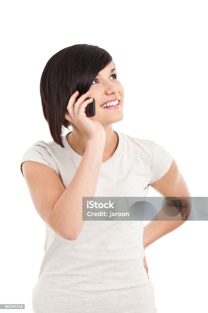 Schönheit junge Frau am Telefon - Lizenzfrei 16-17 Jahre Stock-Foto