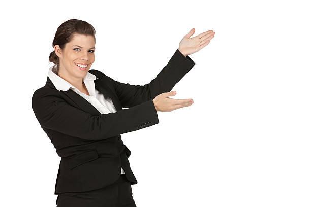 istock Businesswoman gesturing 184297800