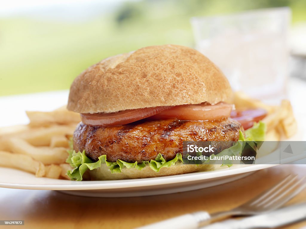 Hamburger de barbacoa - Foto de stock de Aderezo libre de derechos
