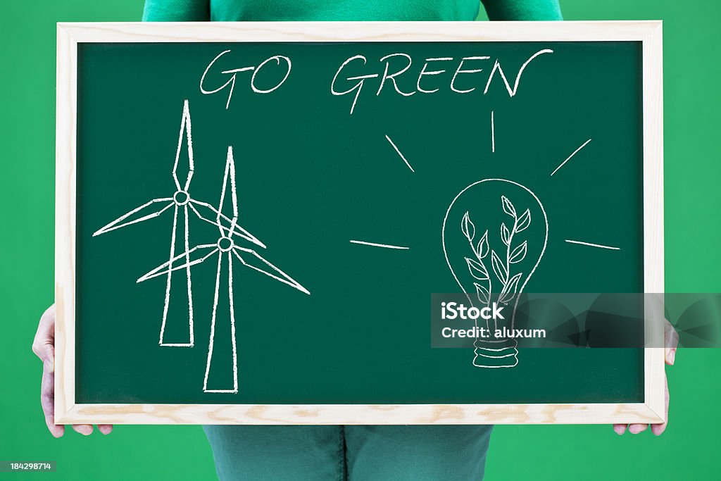 Go green - Zbiór zdjęć royalty-free (Elektryczność)