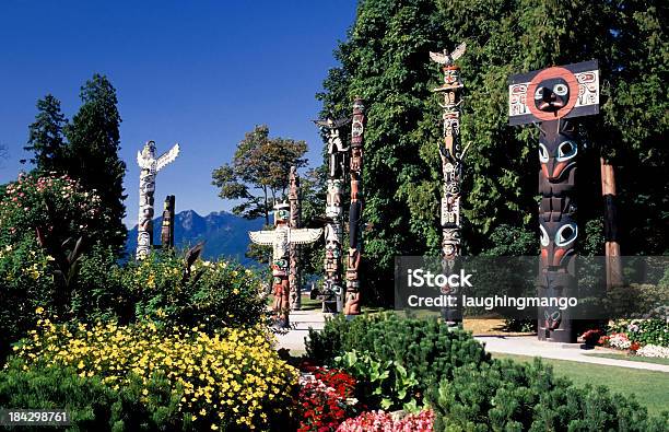Stanley Park Totem Pole Vancouver Stock Photo - Download Image Now - Vancouver - Canada, Stanley Park - Vancouver - Canada, Totem Pole