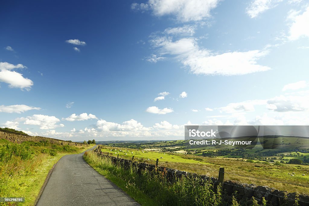 Route menant à la campagne - Photo de Étroit libre de droits