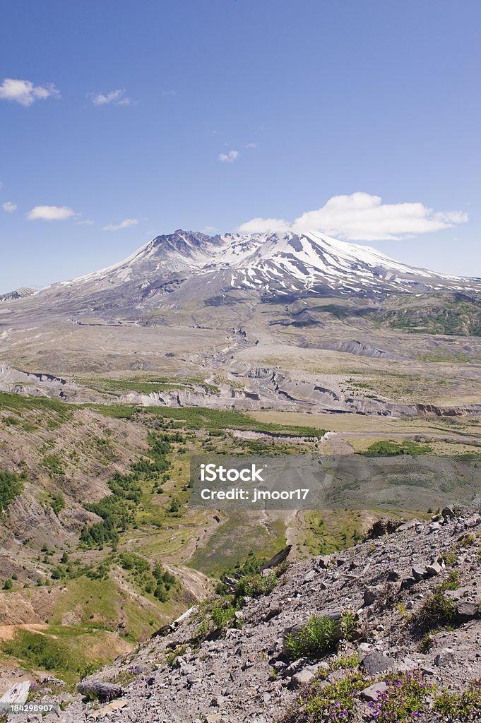 Mount St Helens Valley View "In Washington State May 18, 1980 the top 1,313 feet of this mountain blew in one of the most recent major volcanic explosions. Now a National Monument." Cloud - Sky Stock Photo