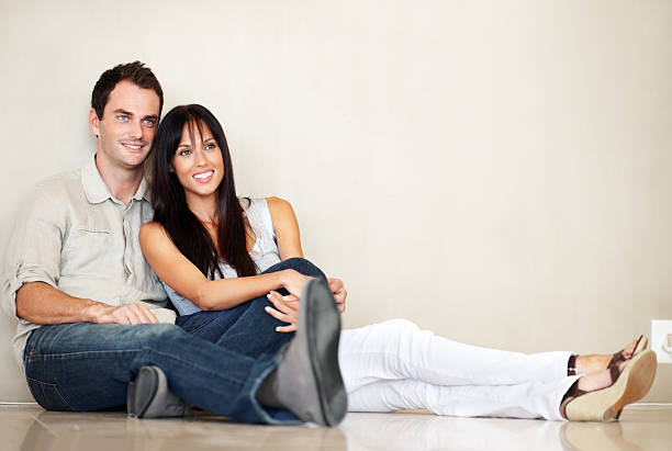 istock Couple spending time together at home 184299057