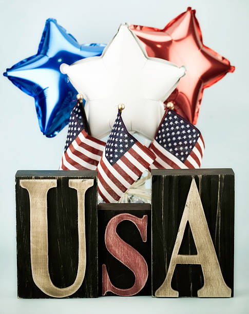 istock Patriotic Balloons and Sign 184299184