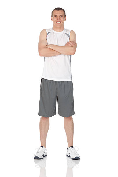 istock Man standing with arms crossed 184299260