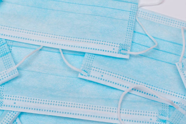 istock Blue Disposable Medical Face Masks 1843000083