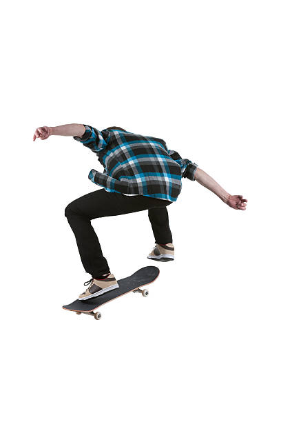 istock Man performing stunts on a skateboard 184300193