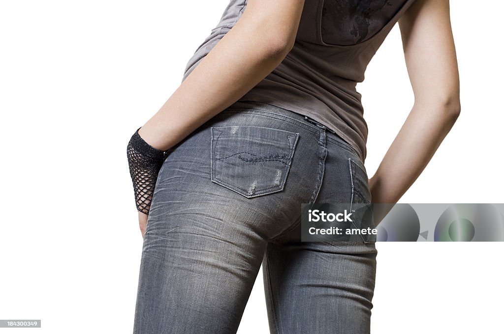 Jeans modelo de - Foto de stock de Mulheres royalty-free
